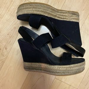 Tori birch black wedges